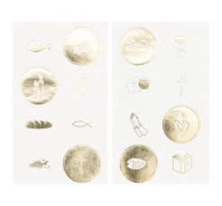 Sticker "Christliche Feste", mit Goldfolie