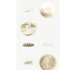 Sticker "Christliche Feste", mit Goldfolie