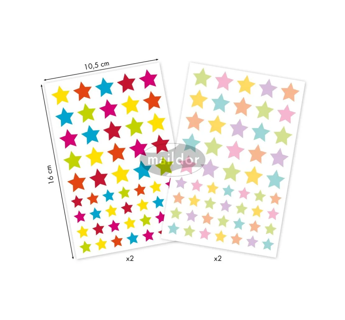 Sticker "Sterne bunt"