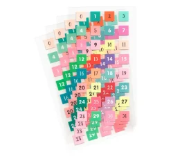 Sticker "Zahlen 0-31", 4 Blatt