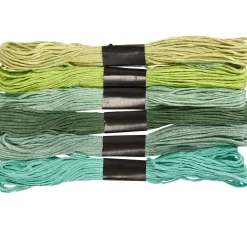 Stickgarnset "Grüntöne"