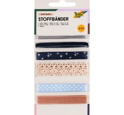 Stoffbänder-Mix "Blue Velvet"