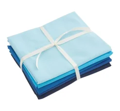 Stoffpaket Patchy Uni "Hellblau-Marine"