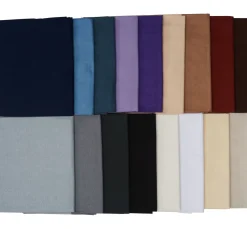 Stoffpaket Patchy Uni "Lavendel-Braun-Natur-Weiß", 17 Zuschnitte