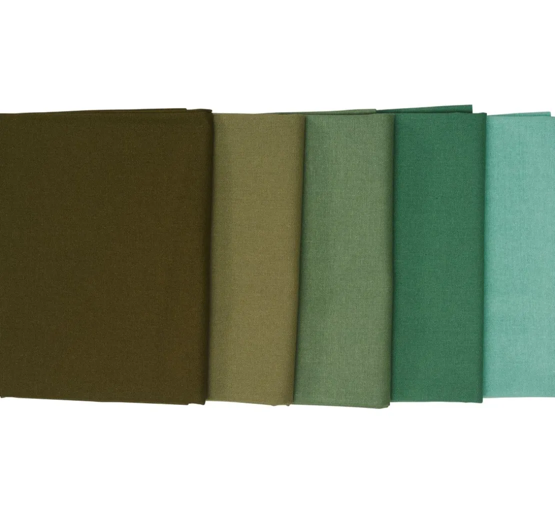 Stoffpaket Patchy Uni "Oliv-Grün"