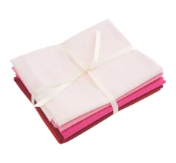 Stoffpaket Patchy Uni "Rosa-Rot"