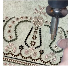 Strass-Stein-Applikator-Set, inkl. 12 Pickern