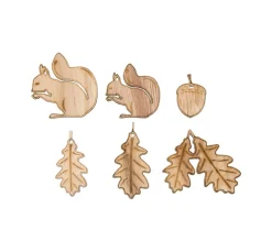 Streuteile "Eichhörnchen und Eichelblätter"