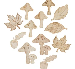 Streuteile "Pilze und Eicheln"