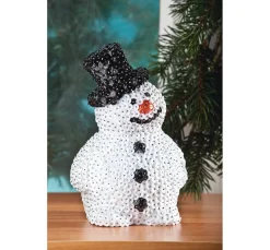 Styroporform Schneemann mit Hut, 17 cm