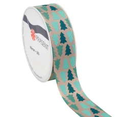 Taftband "Tannenbäume"