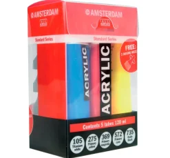 Talens AMSTERDAM Acrylfarben-Set "Starter" inkl. 3 Dosierspitzen