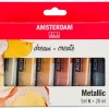 Talens AMSTERDAM Acrylfarben-Set "Metallic"