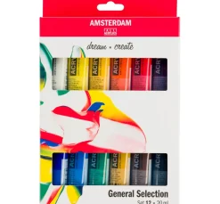 Talens AMSTERDAM Acrylfarben-Set "General Selection 12"