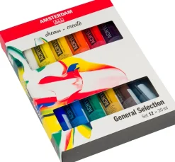 Talens AMSTERDAM Acrylfarben-Set "General Selection 12"