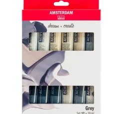 Talens AMSTERDAM Acrylfarben-Set "Grau"