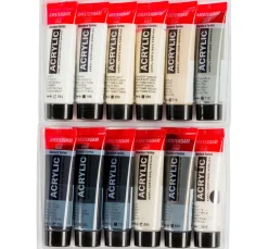 Talens AMSTERDAM Acrylfarben-Set "Grau"