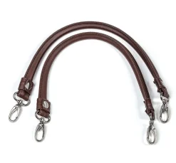 Taschengriffe "Laura", 2 Stück, braun