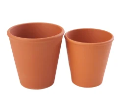 Terrakotta-Rosentöpfe, 3 Stck