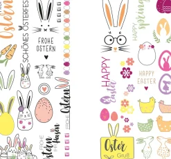 Transferfolie "Frohe Ostern"