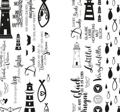 Transferfolie "Leuchtturm, Fische & Co"