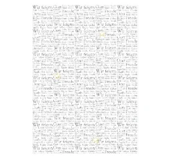 Transparentpapier "Silver Style Words"