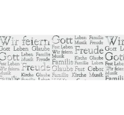 Transparentpapier "Silver Style Words"