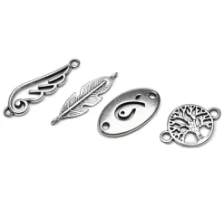 VBS Anhänger-Mix mit 2 Ösen, 4 Stück