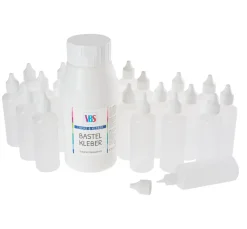 VBS Bastelkleber "Nachfüllpack", 795 g, inkl. 20 Leerflaschen