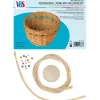 VBS Bastelset Peddigrohr "Korb mit Holzperlen"