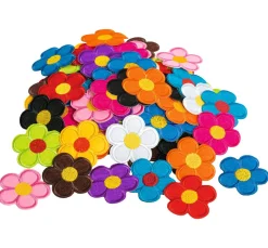 VBS Bügelapplikationen "Blüten-Mix", 120 Stück