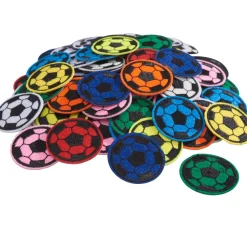 VBS Bügelapplikationen "Fußball", 120 Stück