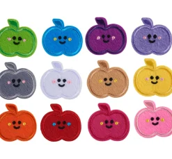 VBS Bügelapplikationen "Äpfel", 120 Stück