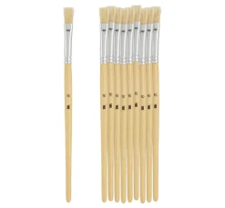 VBS Borstenpinsel "NATURE", Größe 10, 10 Stück