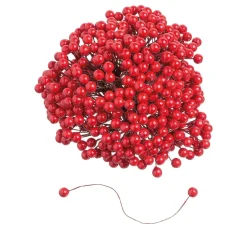 VBS Deko-Beeren am Draht "Ø 7 mm", 500 Stück