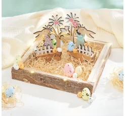 VBS Dekotablett mit Rinde