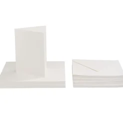 VBS Doppelkarten mit Umschlägen "Creme", 50 Stk.