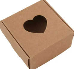 VBS Faltschachtel "Quadratisch mit Herz", 5 Stück