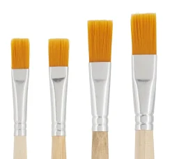 VBS Flachpinsel Synthetikhaar "Sortiert", 100 Stück