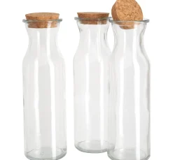 VBS Glasflaschen "Milk", 3er-Set