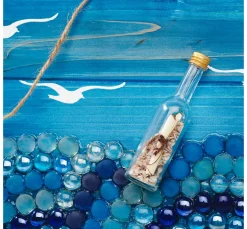 VBS Glasflaschen mit Schraubverschluss, ca. 60 ml, 14 Stück