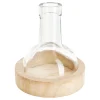 VBS Glashaube Flasche mit Holzboden