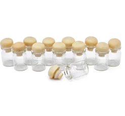 VBS Gläschen mit Holzverschluss, 12 Stück