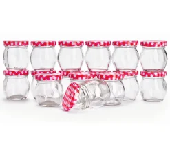 VBS Gläser mit Schraubdeckel "Bauchig", 16 Stück