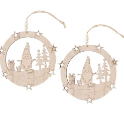 VBS Holz-Anhänger "Wichtel", 2er-Set