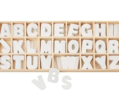 VBS Holz-Buchstaben-Set "Sortiert - Weiß", 156 Stück