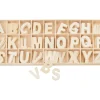 VBS Holz-Buchstaben-Set "Sortiert - Natur", 130 Stück
