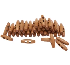 VBS Holz-Knebelknöpfe, 50 Stück