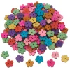VBS Holzknöpfe "Blumen", 160 Stück