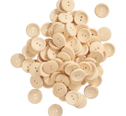 VBS Holzknöpfe "Handmade with love", 100 Stück